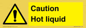 Caution Hot liquid